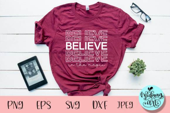 Believe Mirror Svg, Christmas Svg for T-Shirt Designs and Graphics