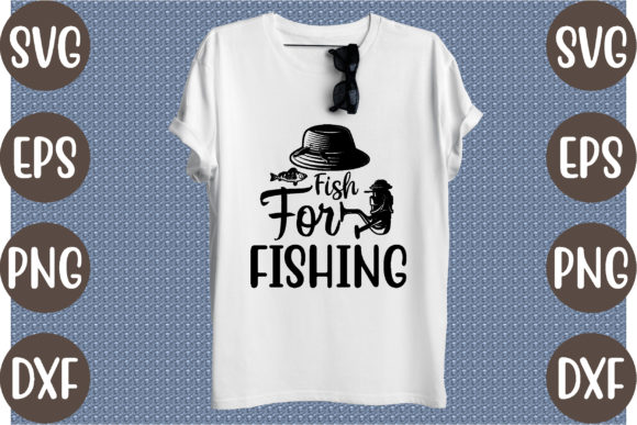 Fish for Fishing Graphics: A Versatile T-Shirt Design Asset