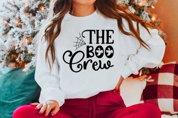Halloween Quote Design, the Boo Crew: Graphics for T-Shirt Designs