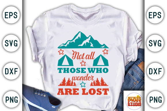 Hiking Quote Design for T-Shirts and Graphics