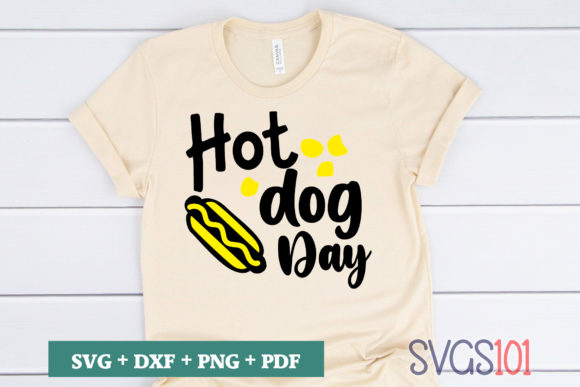 Hot Dog Day Artwork: Perfect for T-Shirt Designs and Graphics
