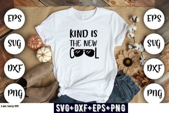 Kind is the New Cool: A Versatile Graphics Asset for T-Shirt Designs