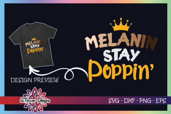 Melanin Stay Poppin: A Bold and Vibrant Design
