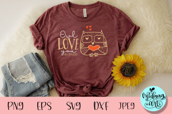 Owl Love You so Much Svg: A Charming T-Shirt Design Graphic