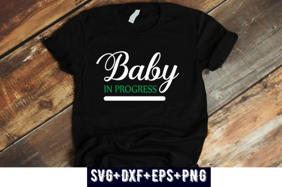 Pregnancy Design Baby in Progress: A Versatile T-Shirt Graphics Asset