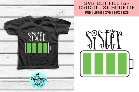 Sister Charge Svg, Kids Svg for T-Shirt Designs & Graphics