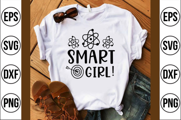 Smart Girl: A Versatile Graphics Asset for T-Shirt Designs